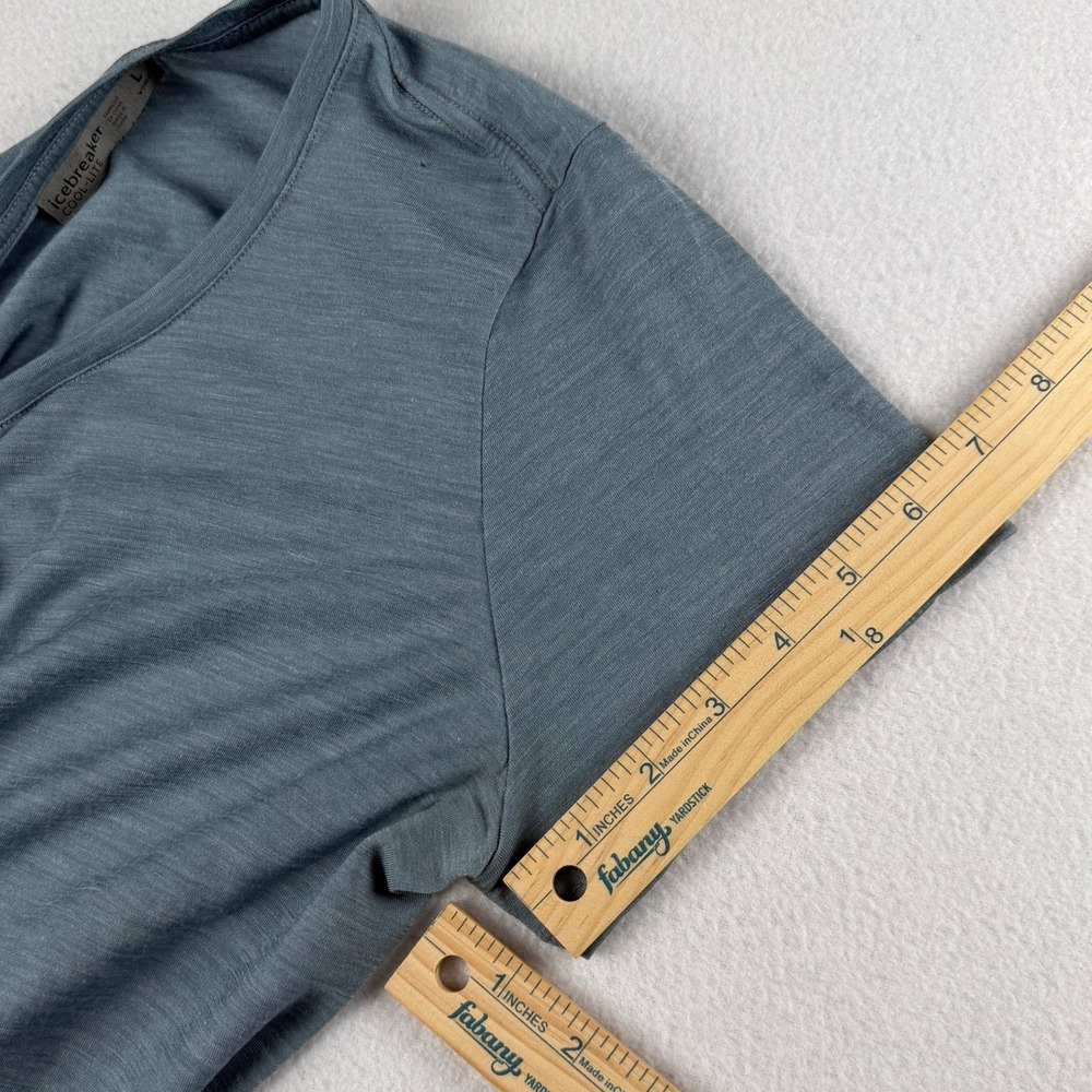 Icebreaker Women's Cool-lite Shirt Blue Large - Picture 4 of 8